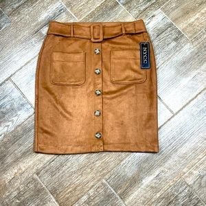 NYCC Super Soft, mini button belt, skirt Size 10